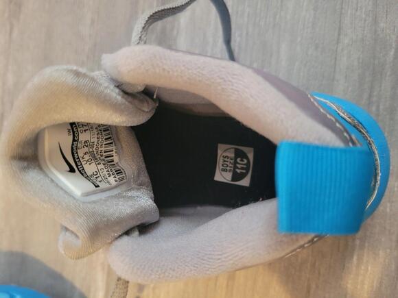 Nike Air Zoom Turf Barry Sanders Turf Signature Shoe Rare Blue sliver lions 11c - Picture 9 of 10